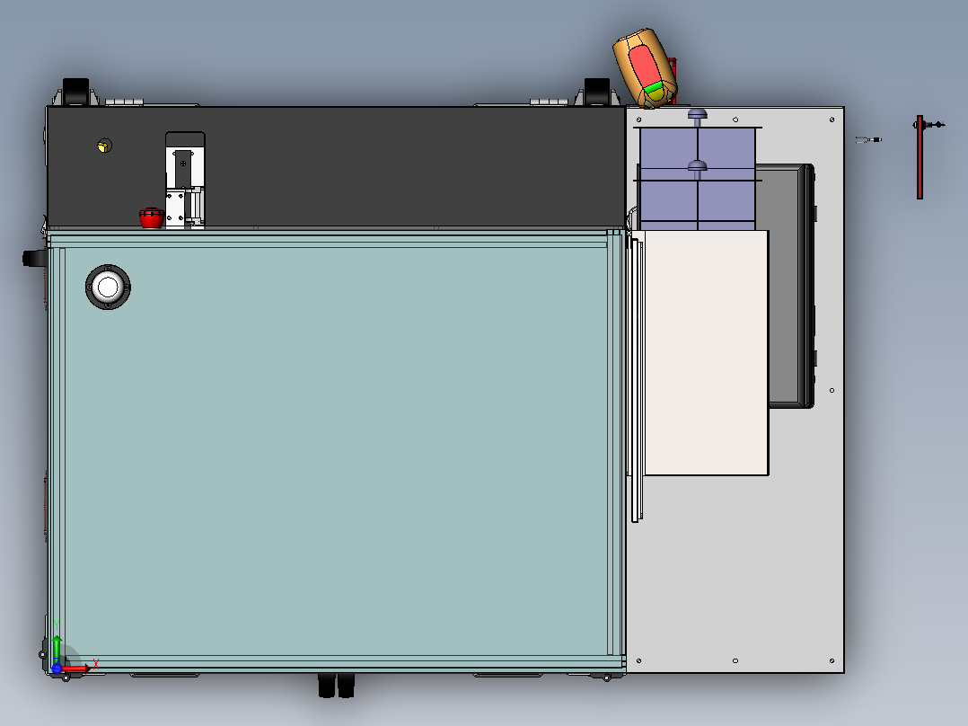 汽车按键试电机sw18可编辑前视图
