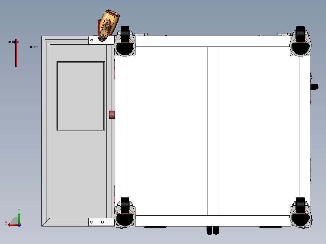 汽车按键试电机sw18可编辑后视图