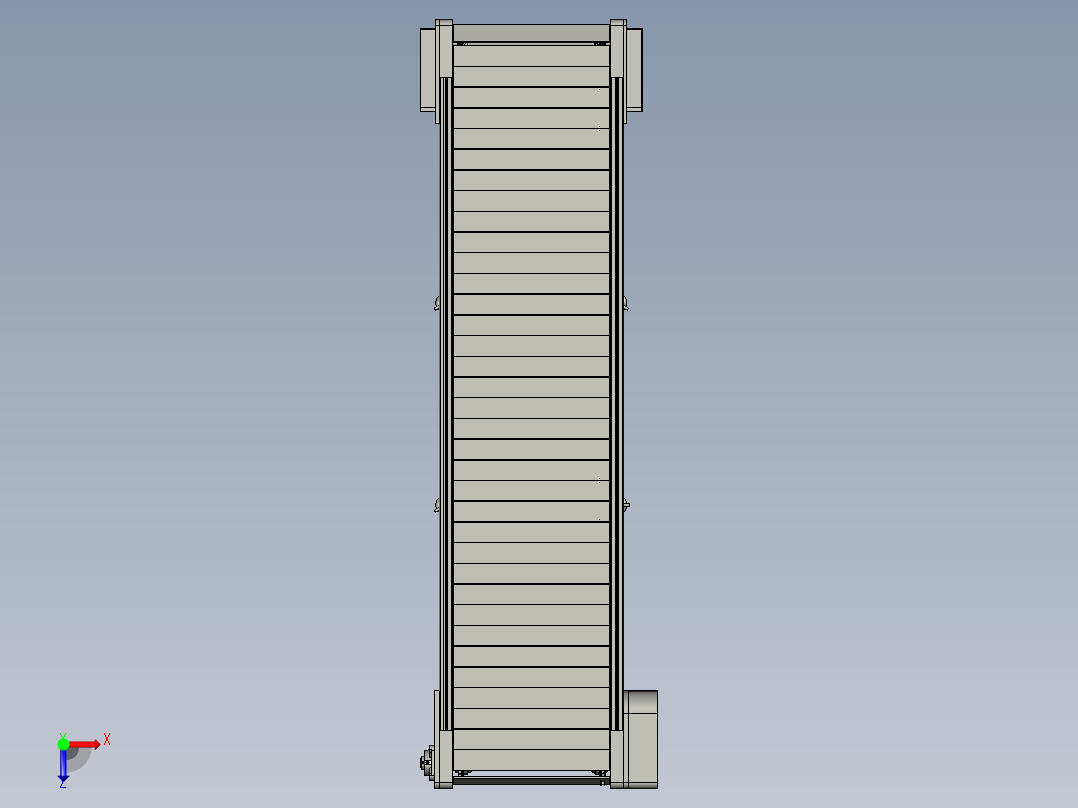链板流水线俯视图