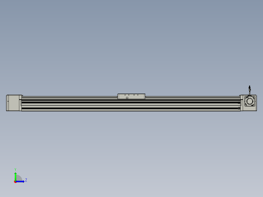 威洛博直线电机模组EB20-L224-S1600-R-ZP75-MS3-5K左视图