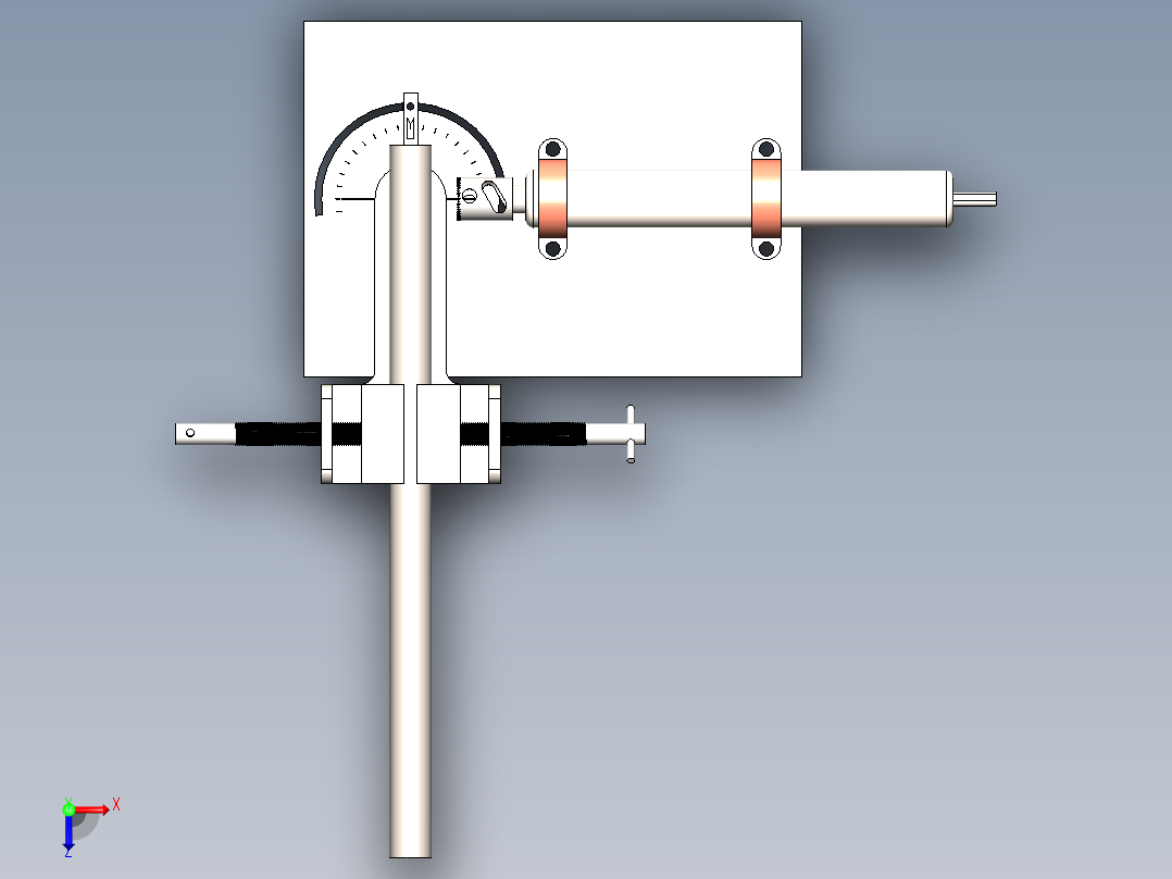 管式切口机俯视图