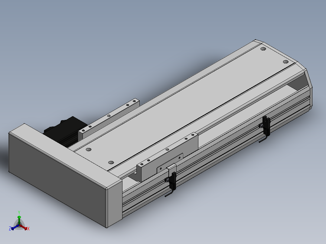 精密模组MY170-T10-250L-BR-P75B-C4-C正等轴测图