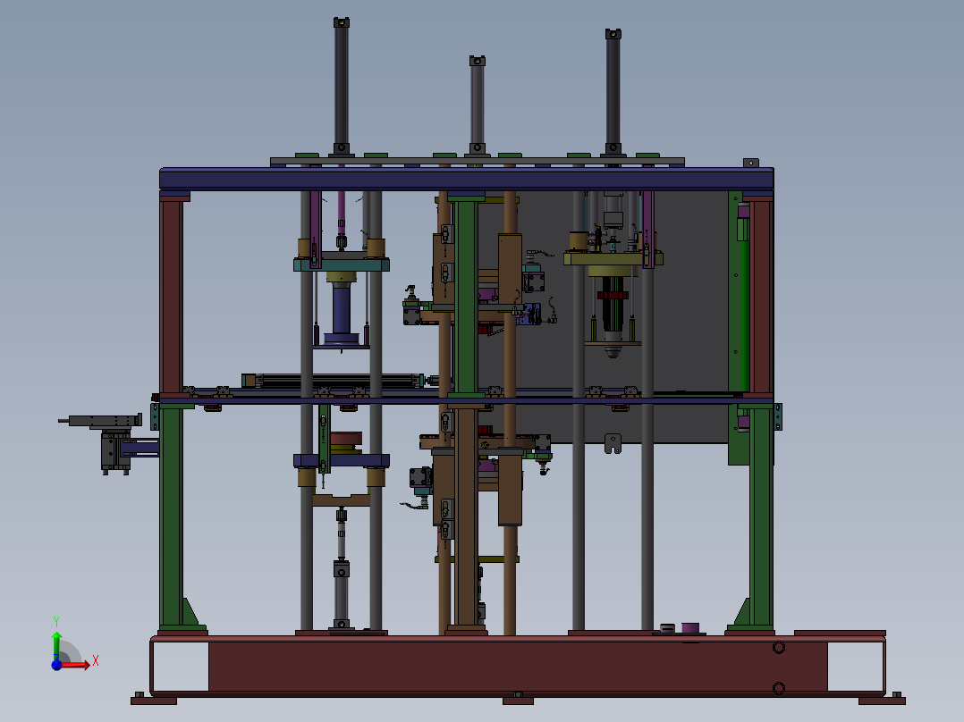 自动化轴套组装机前视图