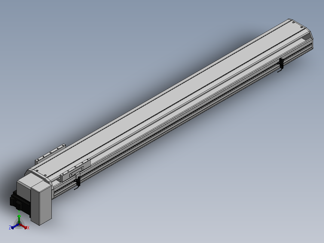 精密模组MT140-L110-1000-RD-M40-C4正等轴测图