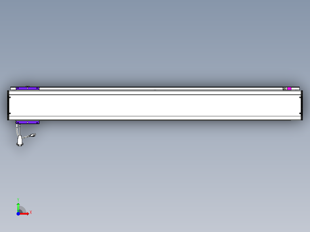 威洛博VL系列直线电机模组-VL14S1-S1200前视图