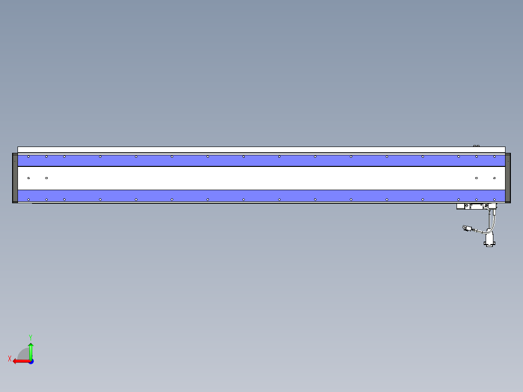 威洛博VL系列直线电机模组-VL14S1-S1200后视图