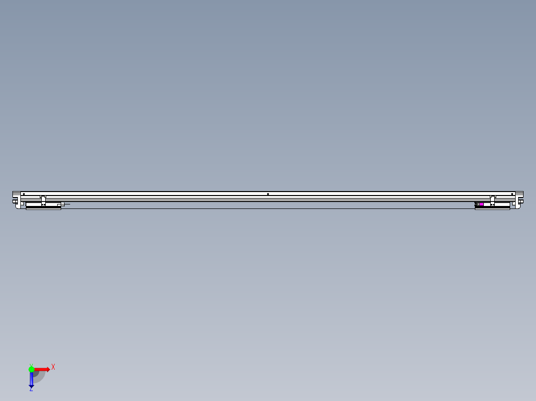 威洛博VL系列直线电机模组-2VL14S2-S1850俯视图