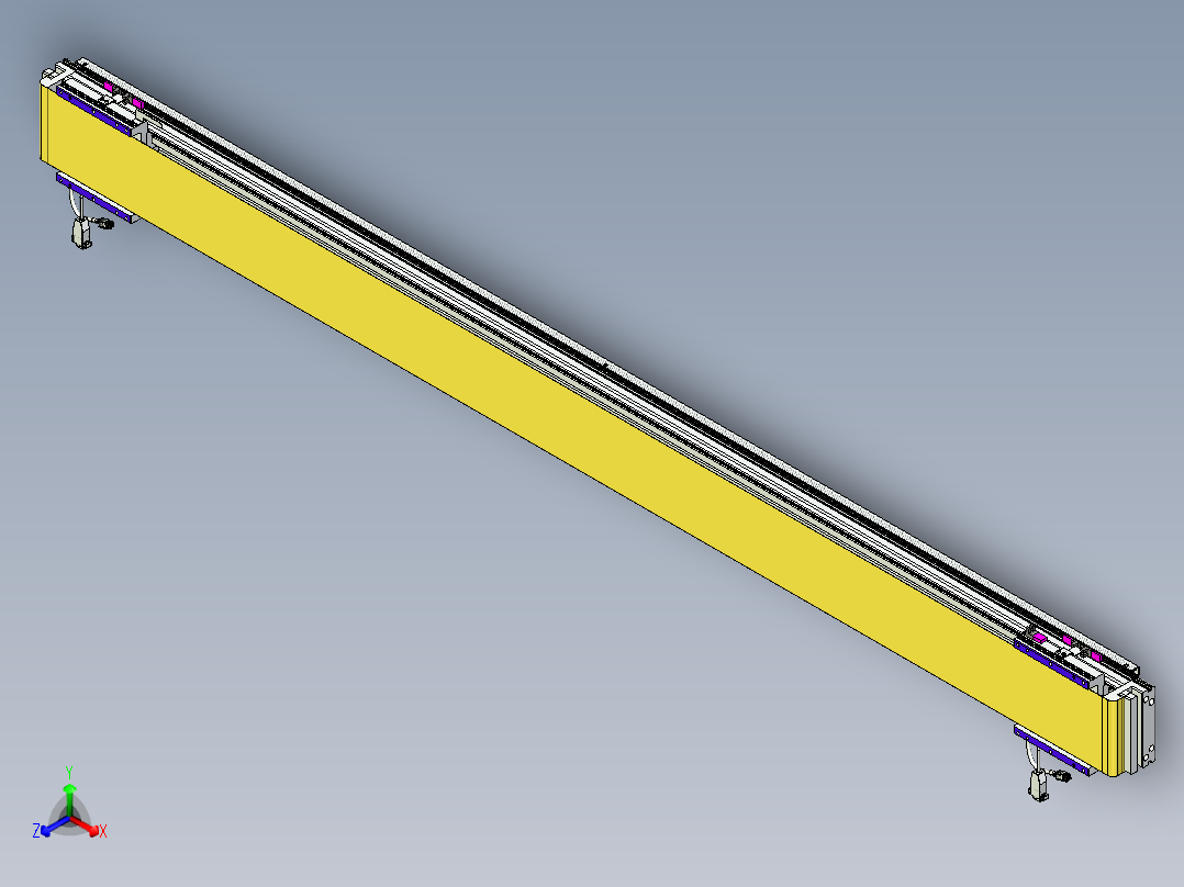 威洛博VL系列直线电机模组-2VL14S2-S1850正等轴测图