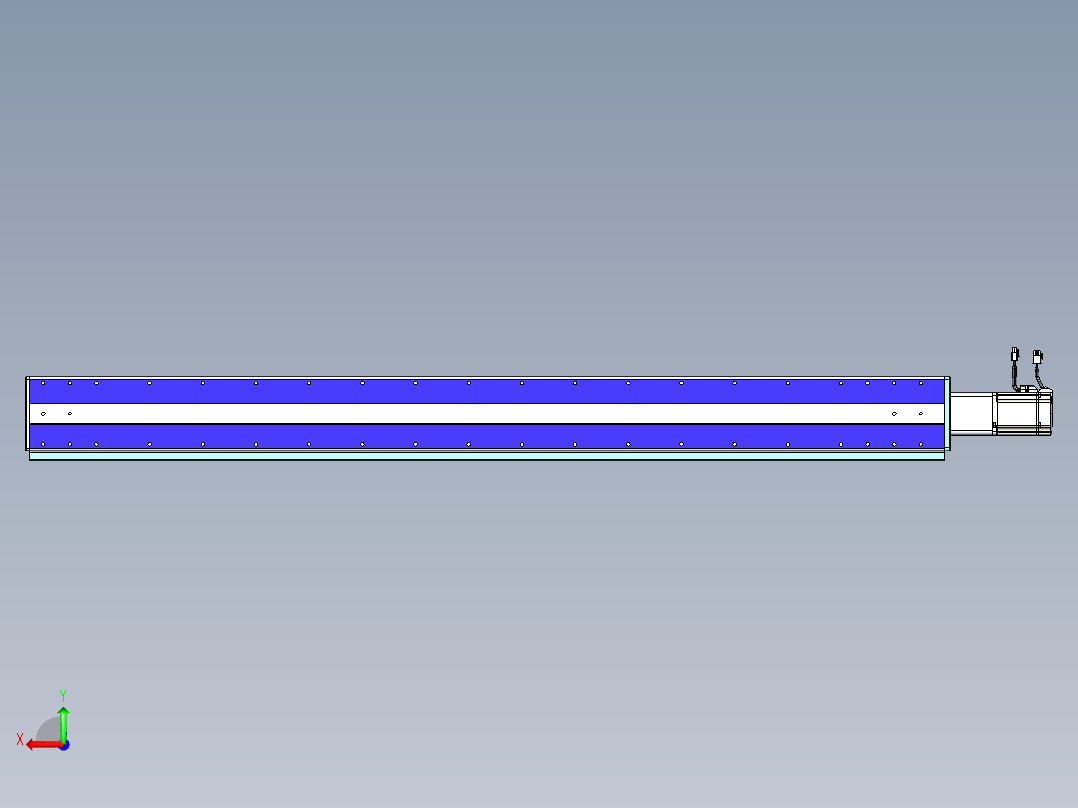 威洛博VC丝杆传动-无尘环境VC14-Lxx-C-S1450-BC-ZP75-C3后视图