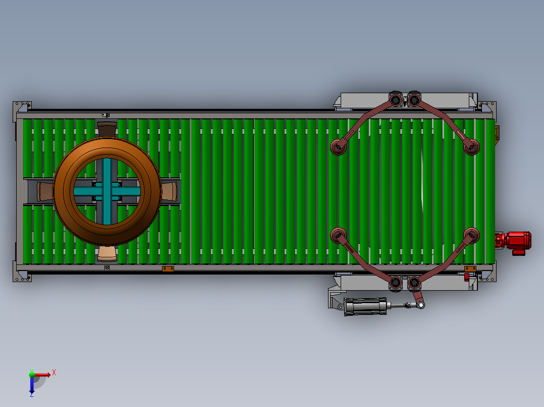 抱臂输送机939552俯视图