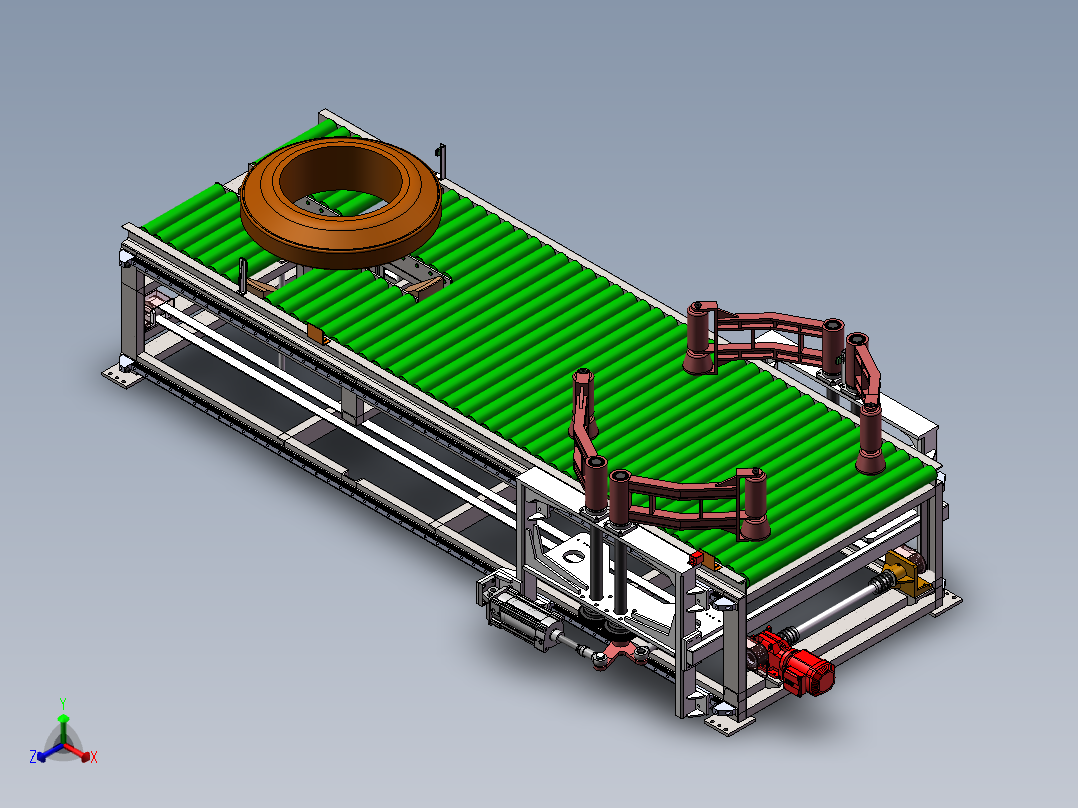 抱臂输送机939552正等轴测图