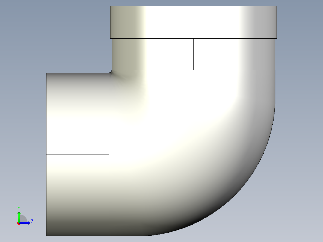 1GIMC 90°肘增强溶剂焊接插座D和BSP螺纹不锈钢加强环母端R左视图