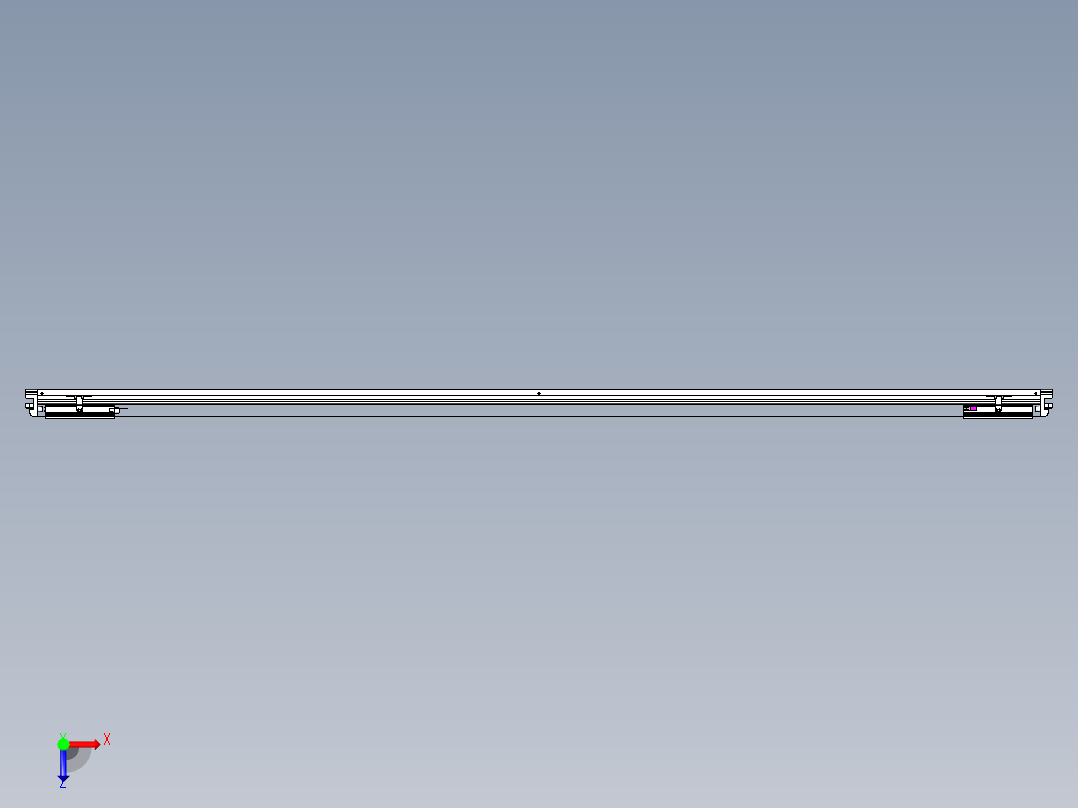 威洛博VL系列直线电机模组-2VL17E3-S2550俯视图