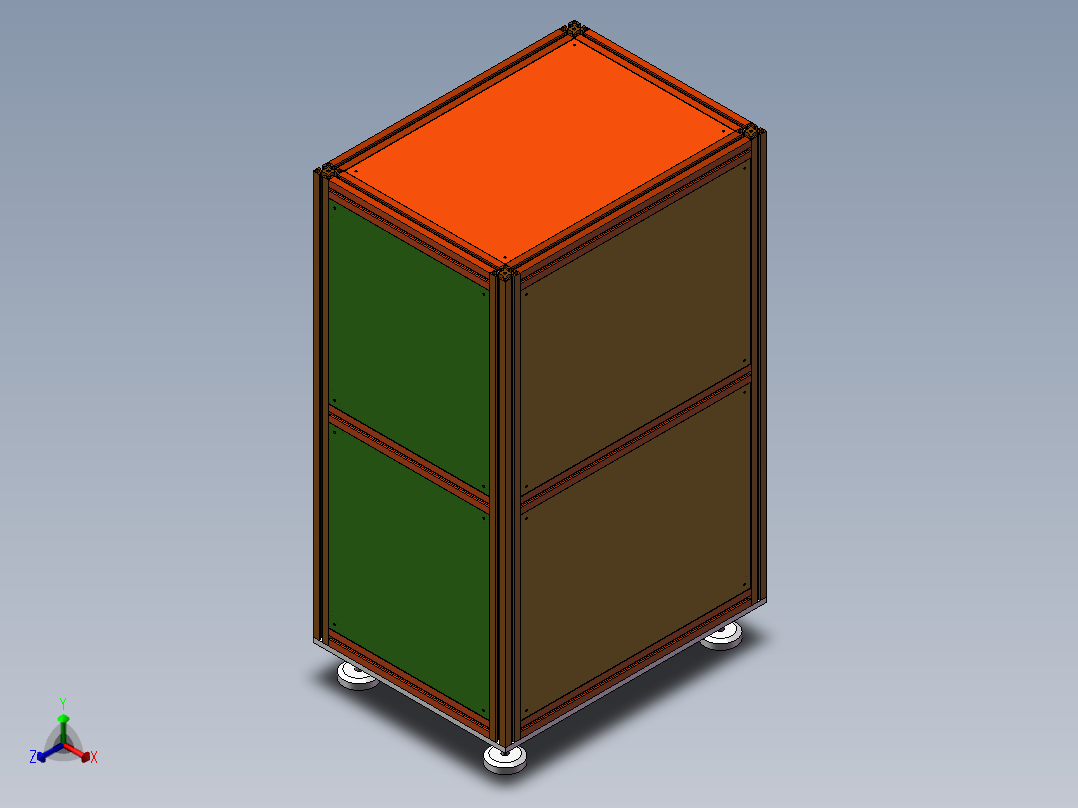 气动举升输送机sw18可编辑正等轴测图