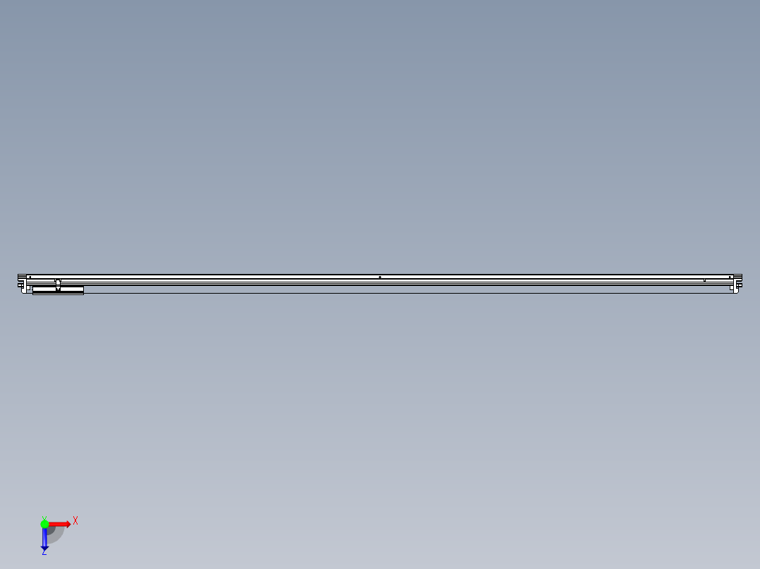 威洛博VL系列直线电机模组-VL14S3-S2650俯视图