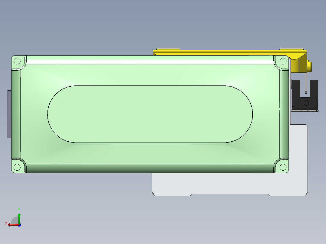 GTH内嵌丝杆全封闭GTH8-BR-400W后视图