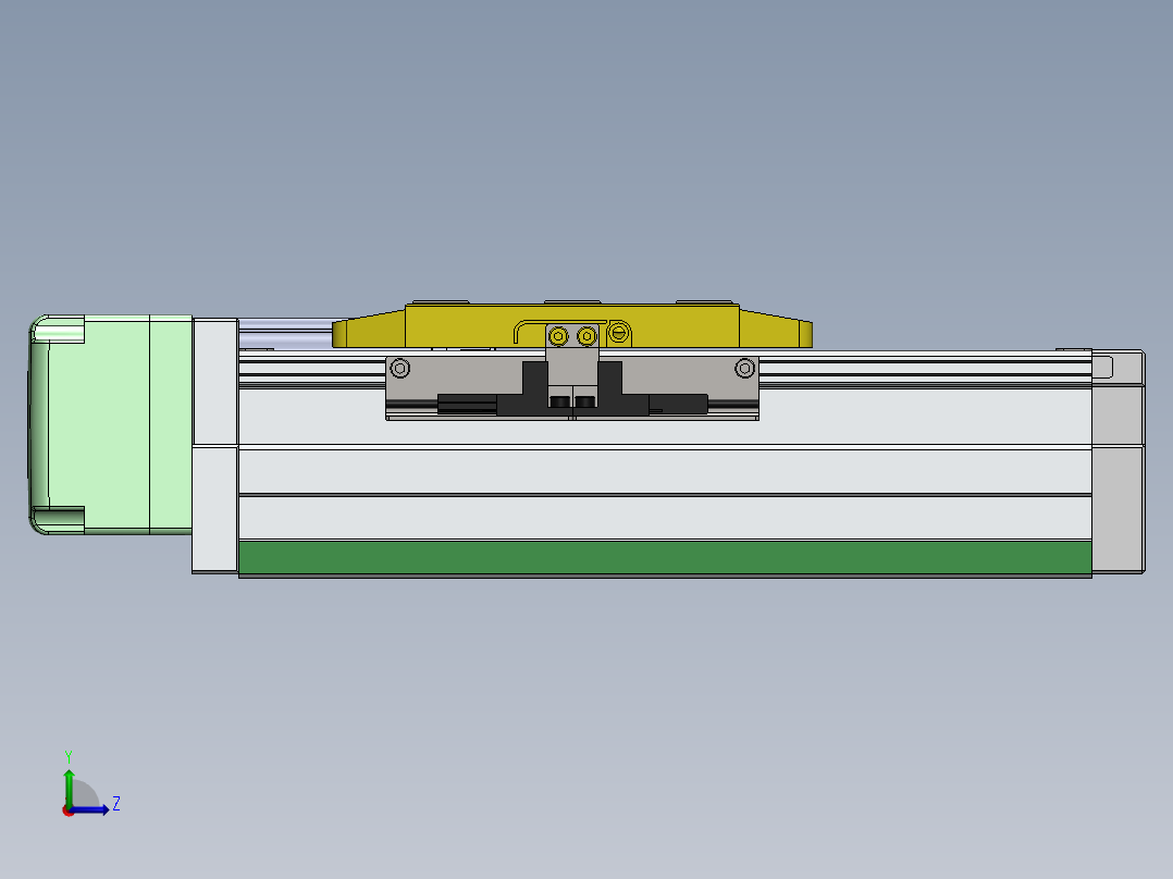 GTH内嵌丝杆全封闭GTH8-BR-400W左视图