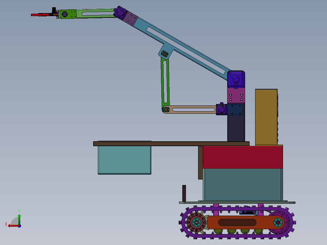 水果采摘机器人sw2016三维+CAD==1095224==200后视图