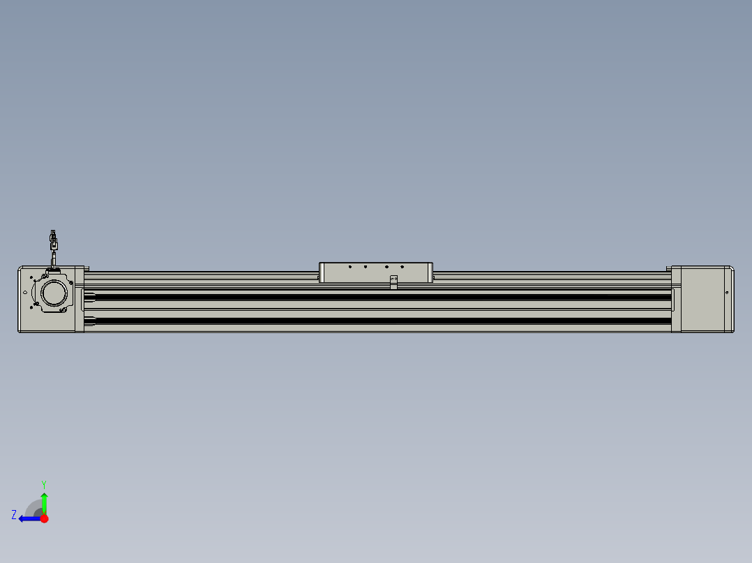威洛博直线电机模组EB20-L224-S950-BR-ZP75-MS3-5K右视图