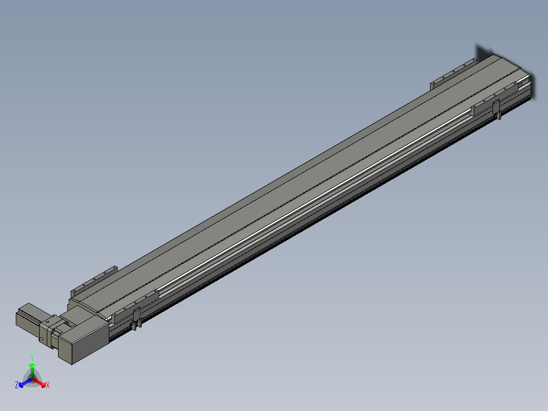 直线模组LHB21-L40-S1850-BR设计图纸