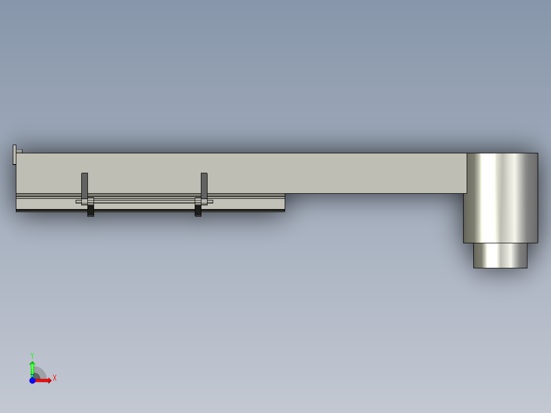 155mm自行火炮自动供输弹机方案设计前视图