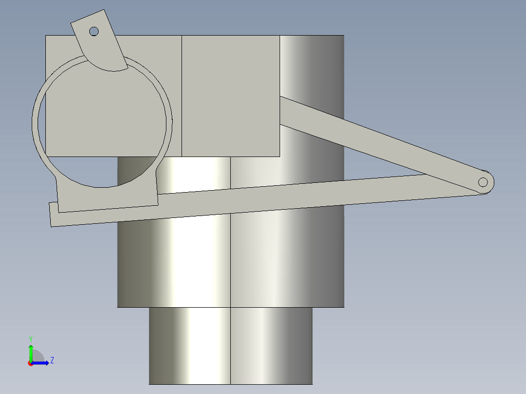 155mm自行火炮自动供输弹机方案设计左视图