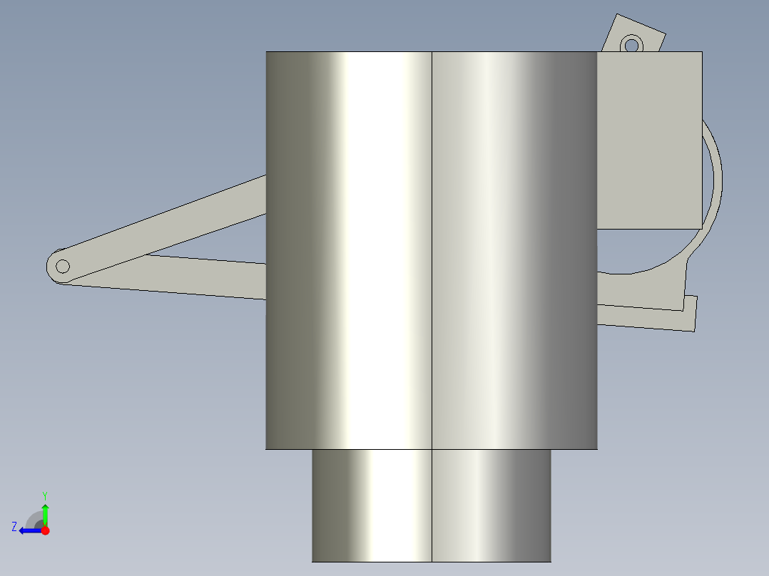 155mm自行火炮自动供输弹机方案设计右视图