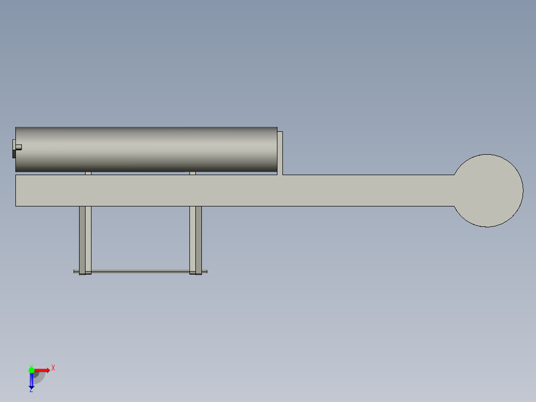 155mm自行火炮自动供输弹机方案设计俯视图