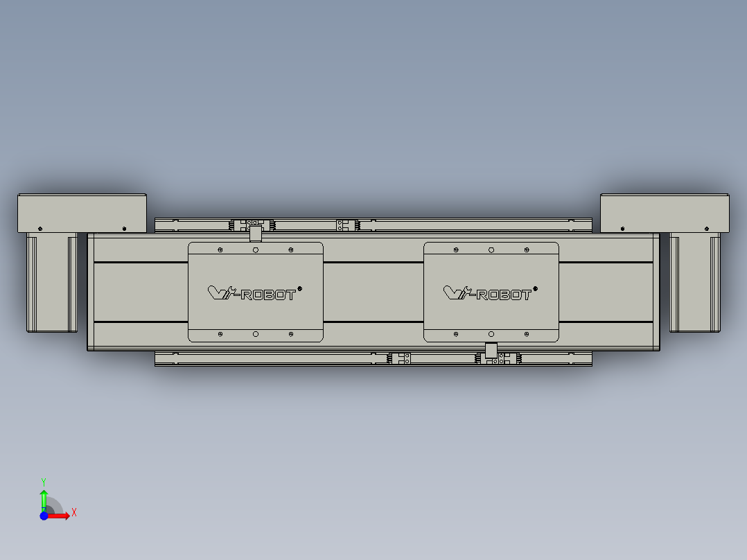 威洛博双电机滑台-VBC14S2-L50-S100-BLR-P40-C6前视图