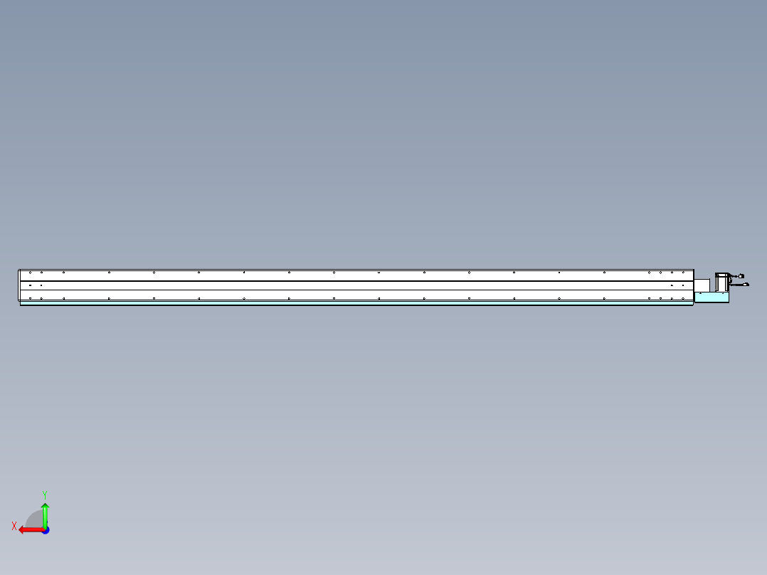 威洛博VBC同步带传动一无尘环境VBC14-L45-S2700-BL-ZP40-C3后视图
