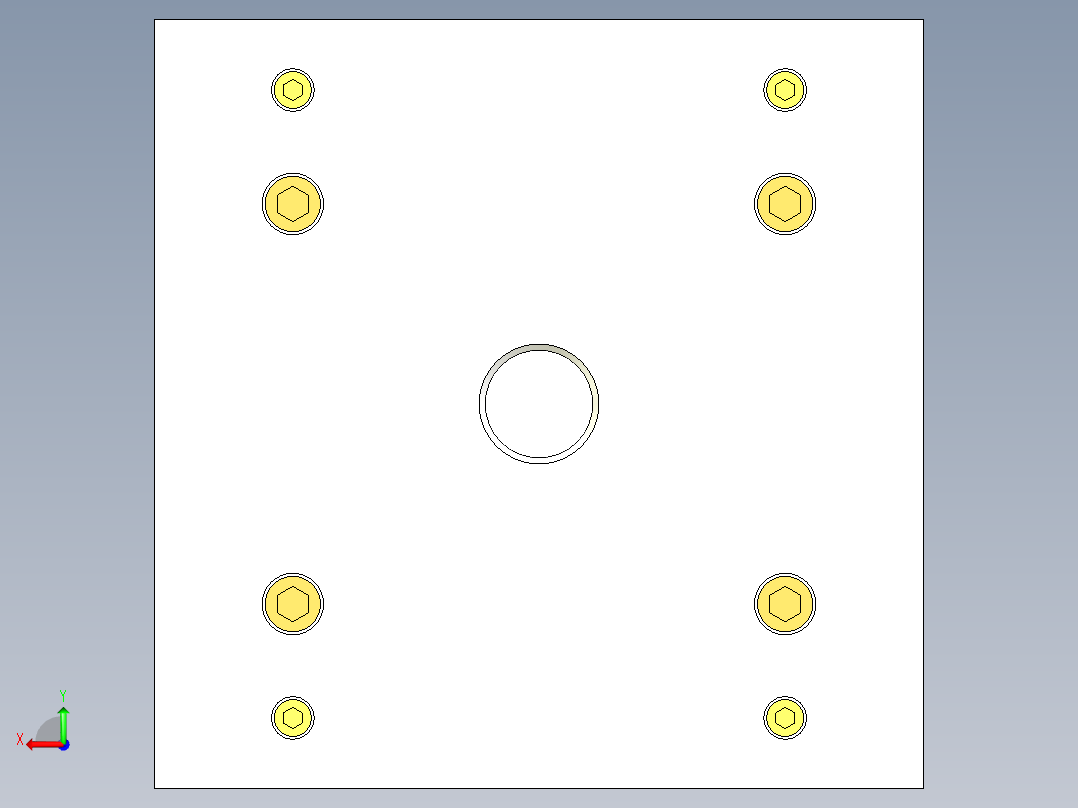 蓝牙耳机外壳注塑模具设计【三维UG】后视图