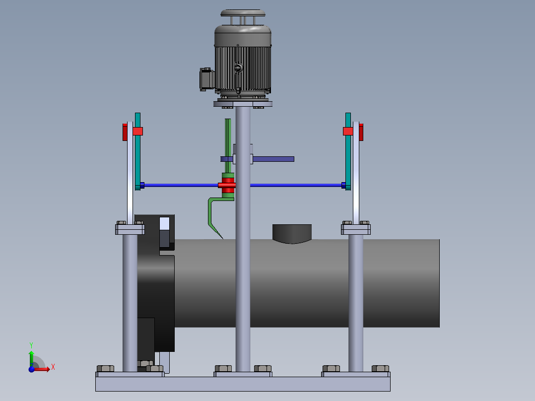 相贯线焊接机sw12可编辑前视图