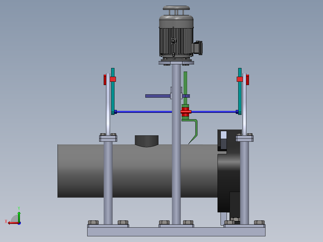 相贯线焊接机sw12可编辑后视图