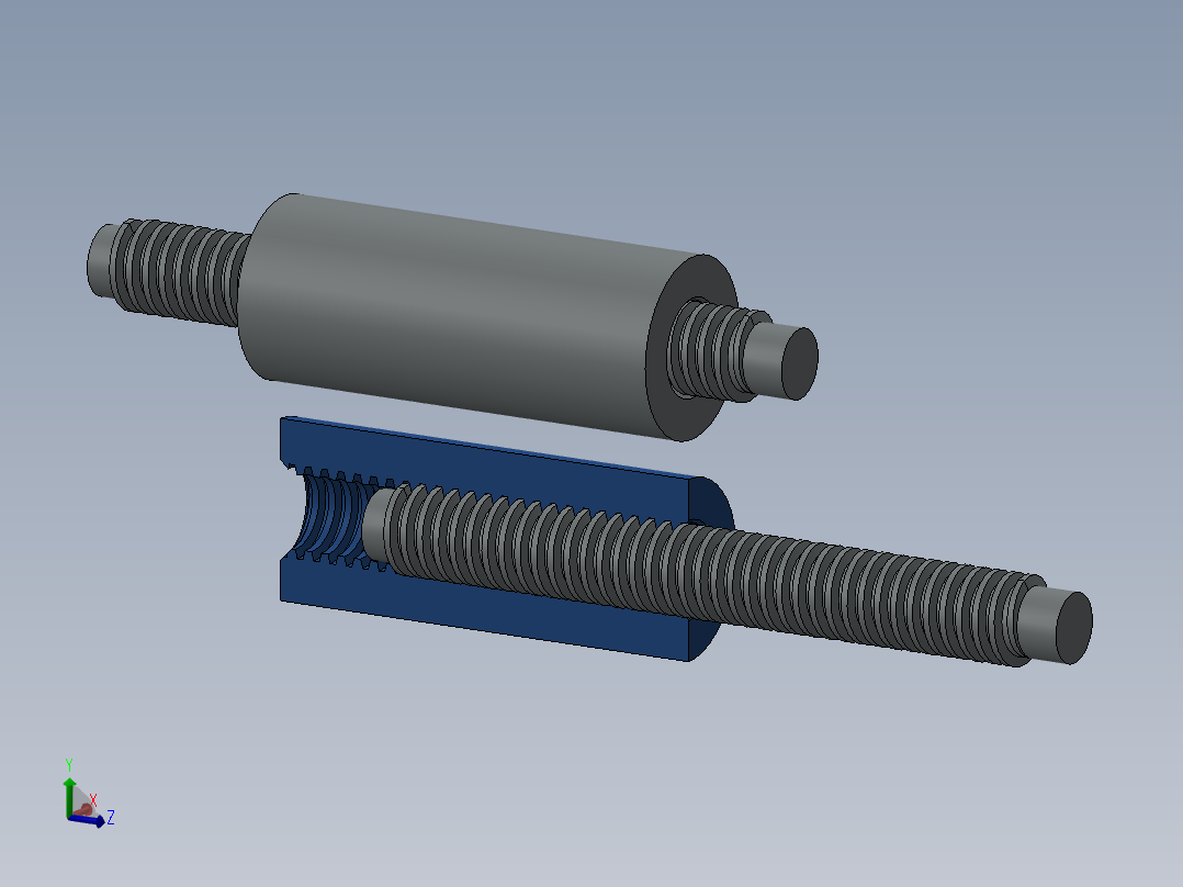 solidworks <span style='color: red'>滚珠</span><span style='color: red'>丝</span><span style='color: red'>杆</span>螺母<span style='color: red'>模型</span>