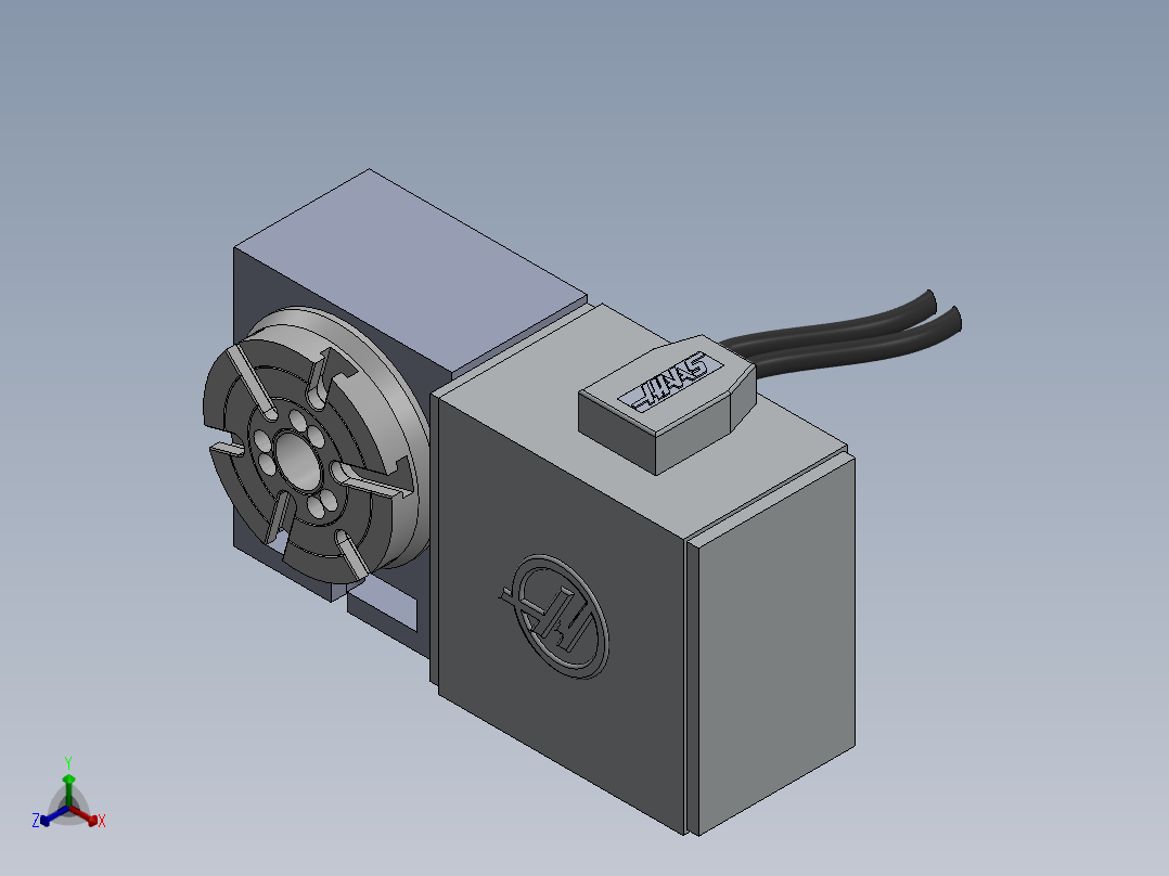 旋转工作台正等轴测图