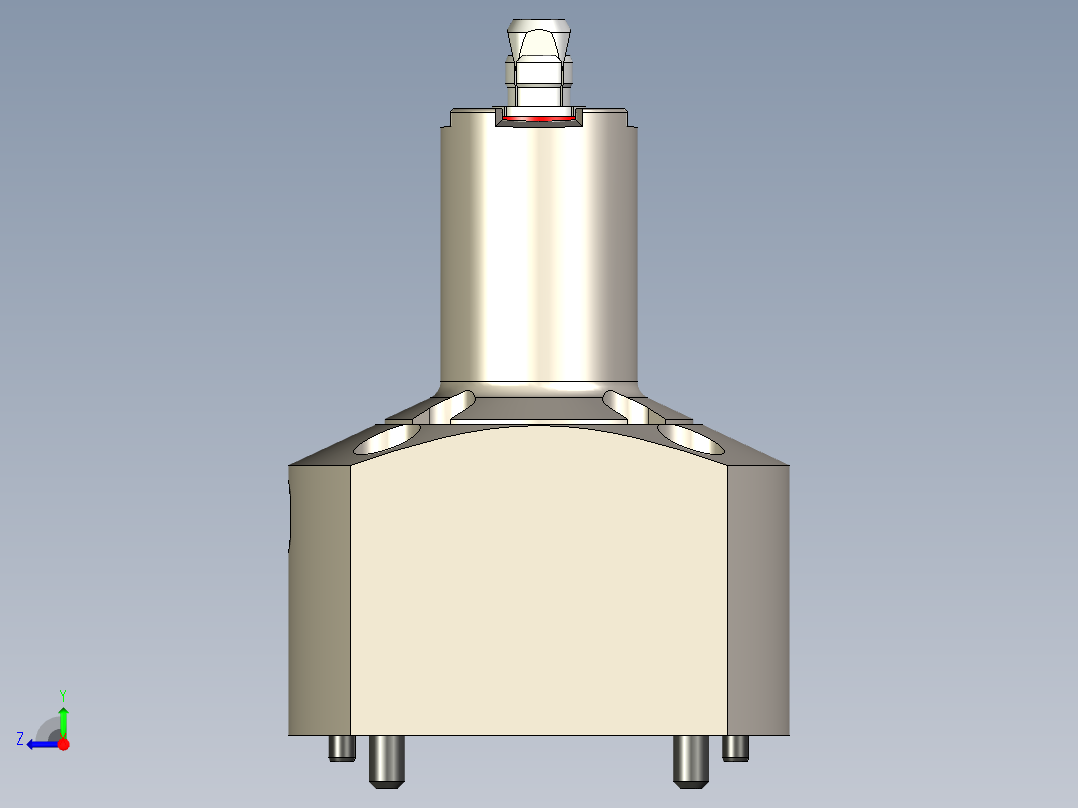 KOSMEKSFA1000-G0A-080-H70多系列多零件图纸模型多系列多零件图纸模型右视图