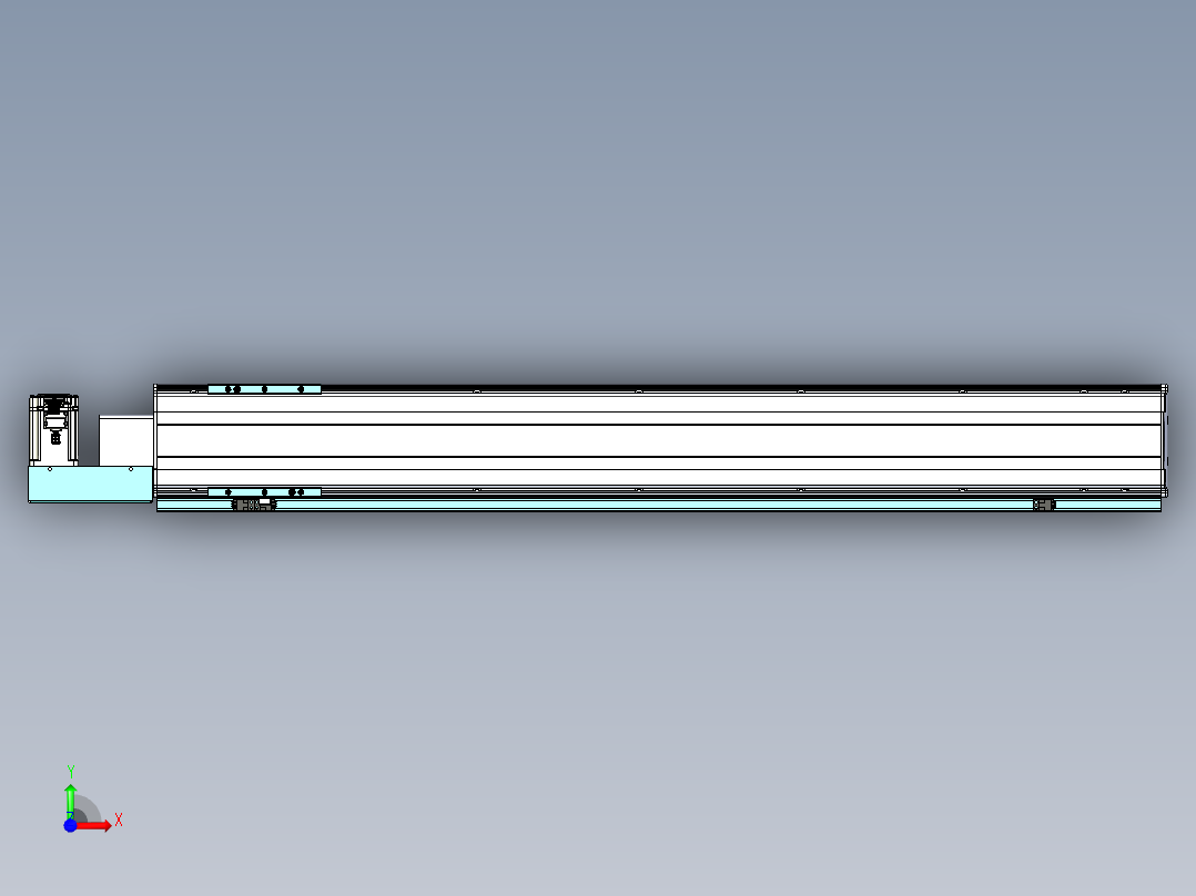 威洛博VBF同步带传动一般环境VBF14-L45-S950-BL-ZP40-C3前视图