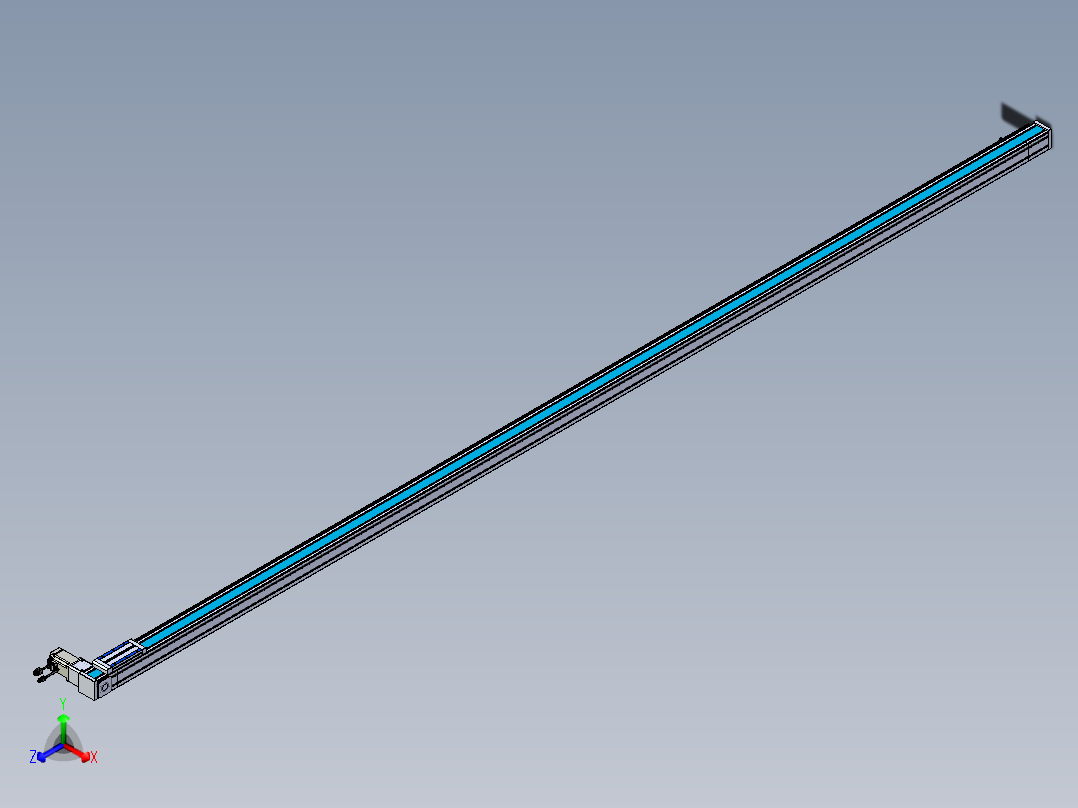 威洛博LB.GB同步带传动--欧规系列LB6A-L130-S3700-BR正等轴测图