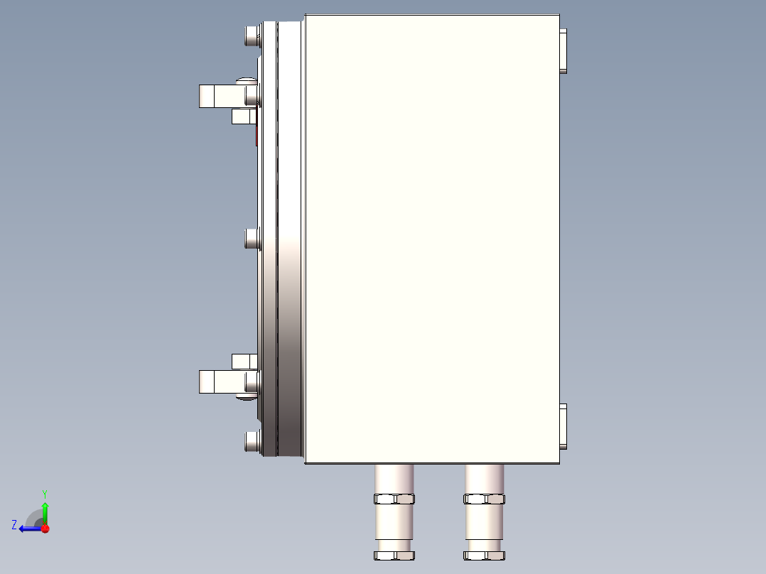 IIC防爆电气箱右视图