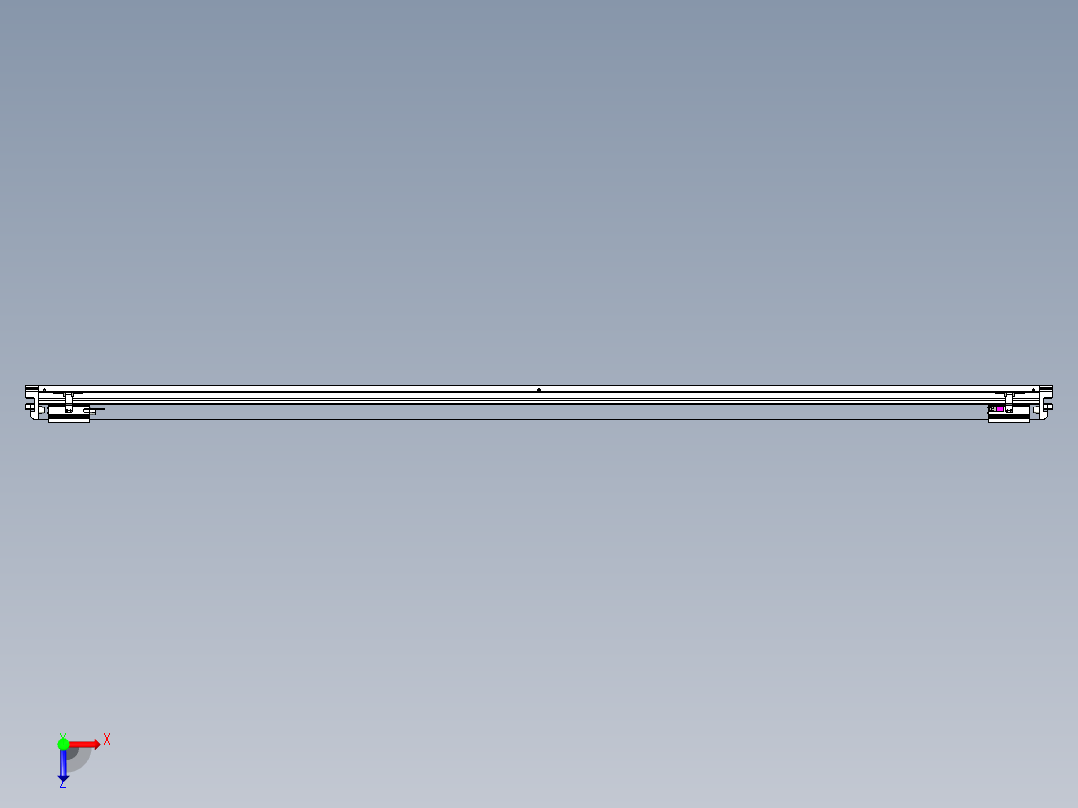 威洛博VL系列直线电机模组-2VL22H1-S2350俯视图