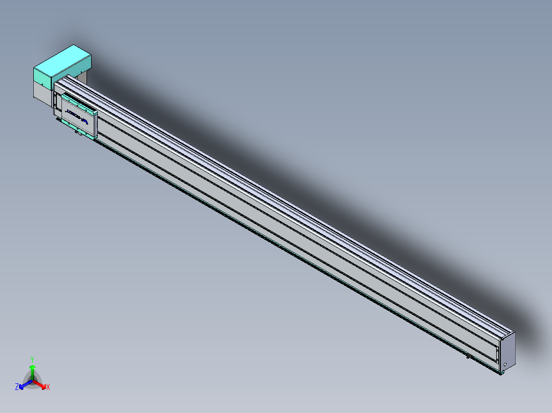 威洛博VBC同步带传动一无尘环境VBC14-L45-S1900-BRD-ZP75-C3正等轴测图