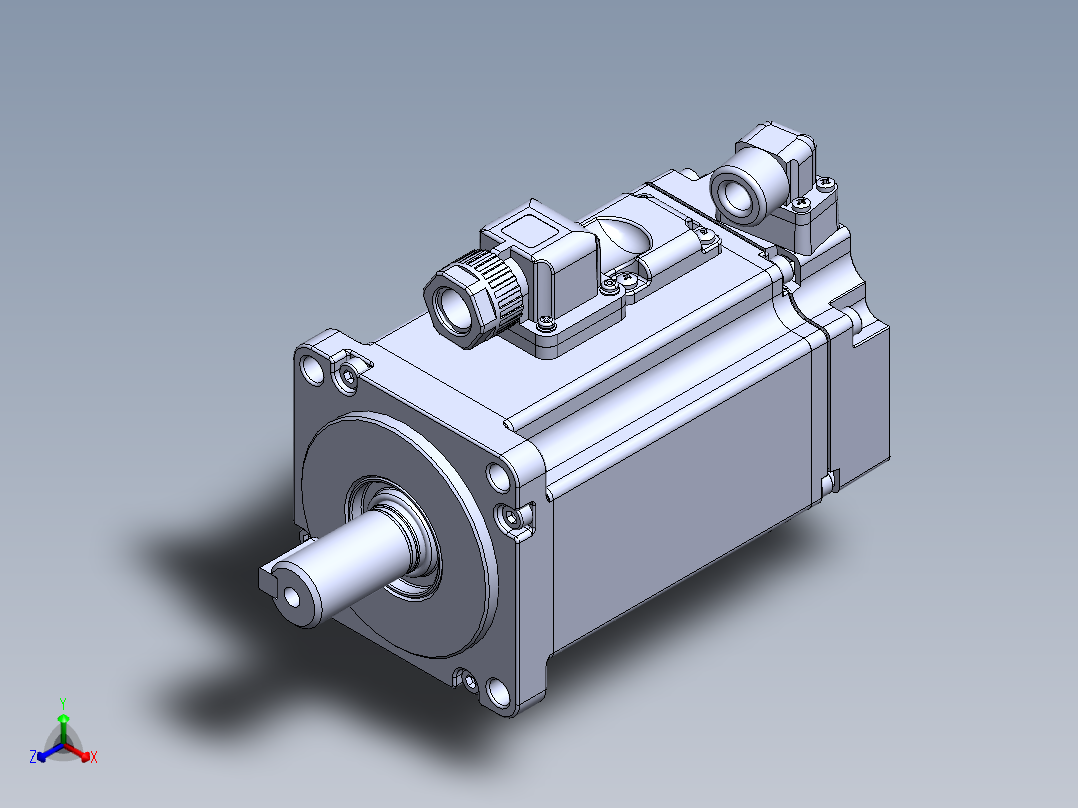 汇川电机(200w刹车）MS1H1-20B30CB-A334Z 外形图