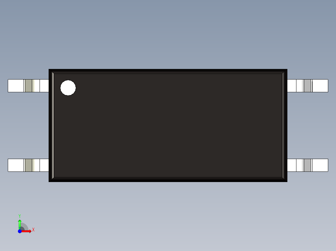 LSOP-4 光耦合器封装前视图