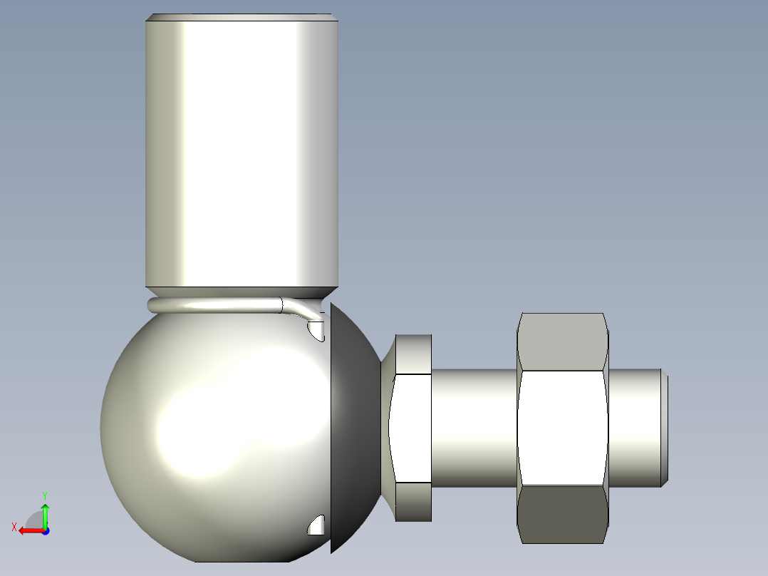 端桿軸承(有防塵套)10.-3D多系列多零件图纸模型后视图