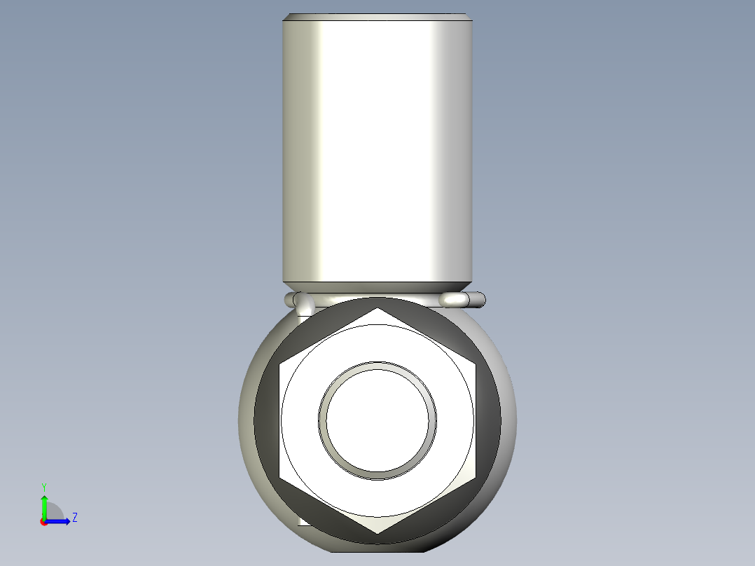 端桿軸承(有防塵套)10.-3D多系列多零件图纸模型左视图