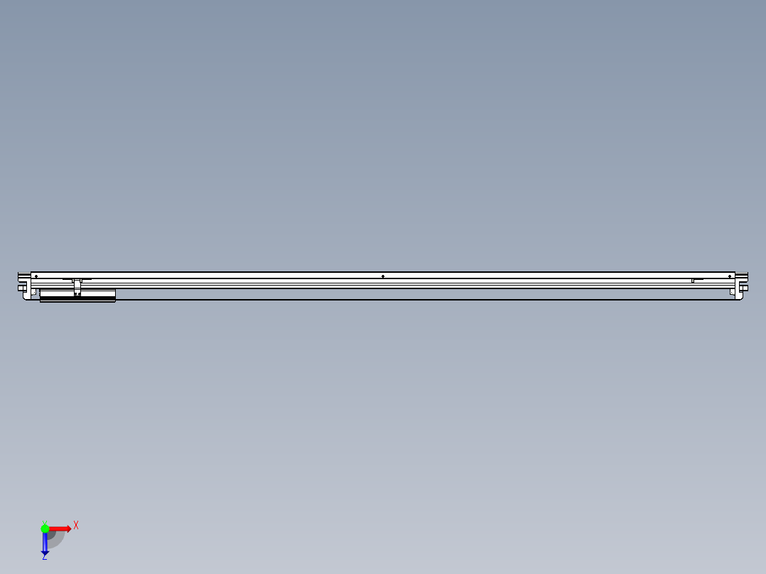 威洛博VL系列直线电机模组-VL14S3-S1700俯视图