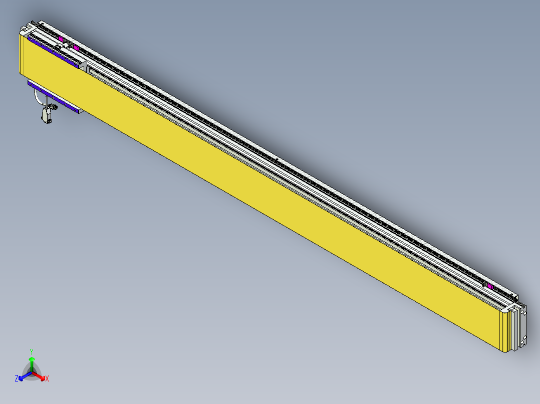 威洛博VL系列直线电机模组-VL14S3-S1700正等轴测图