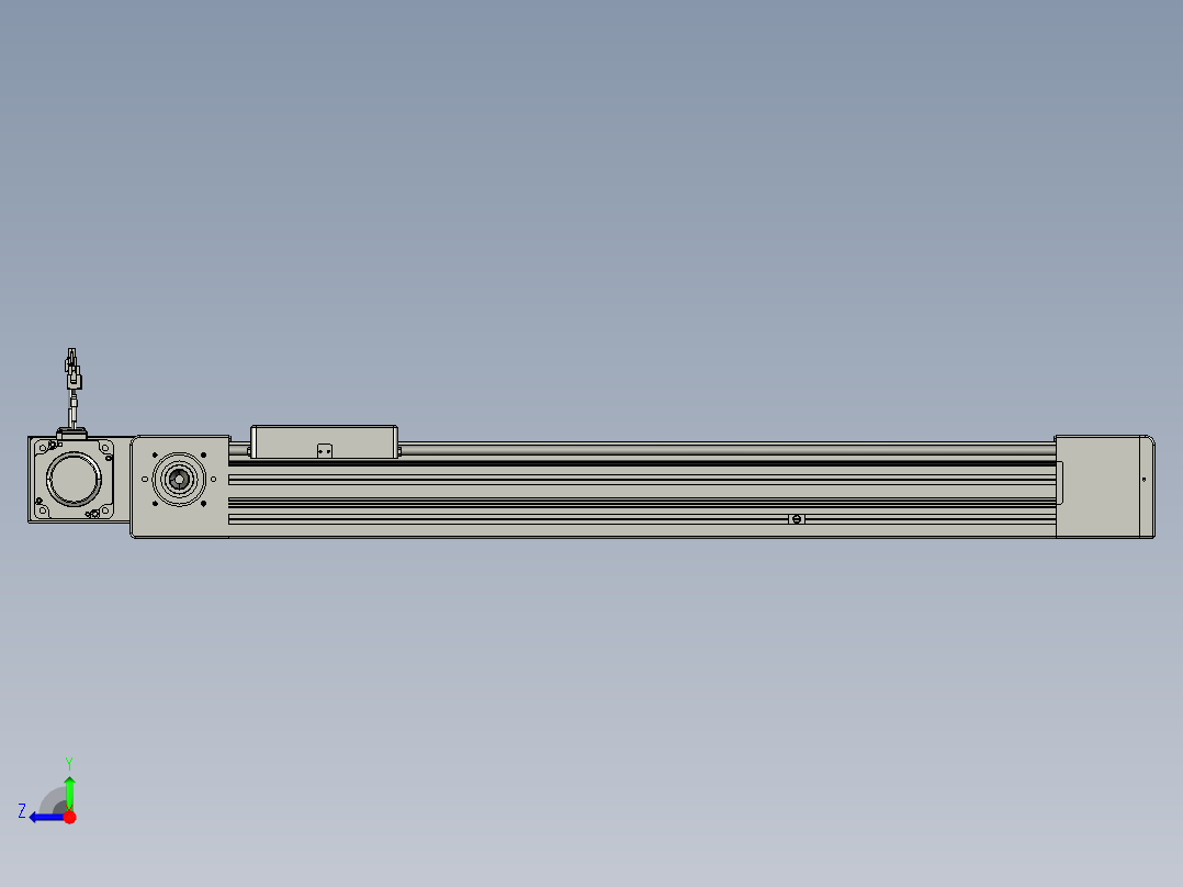 威洛博直线电机模组EB8-L100-S650-BR-P75-MS3右视图