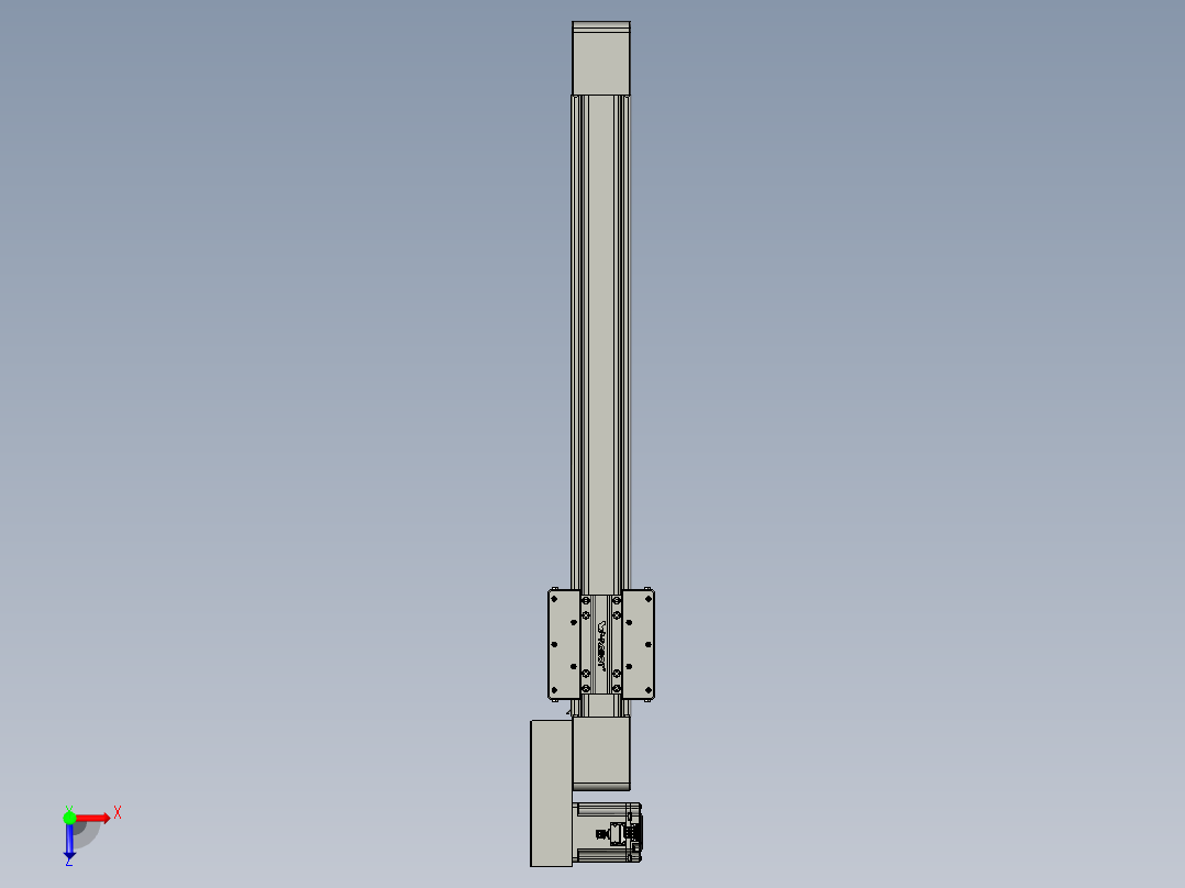 威洛博直线电机模组EB8-L100-S650-BR-P75-MS3俯视图