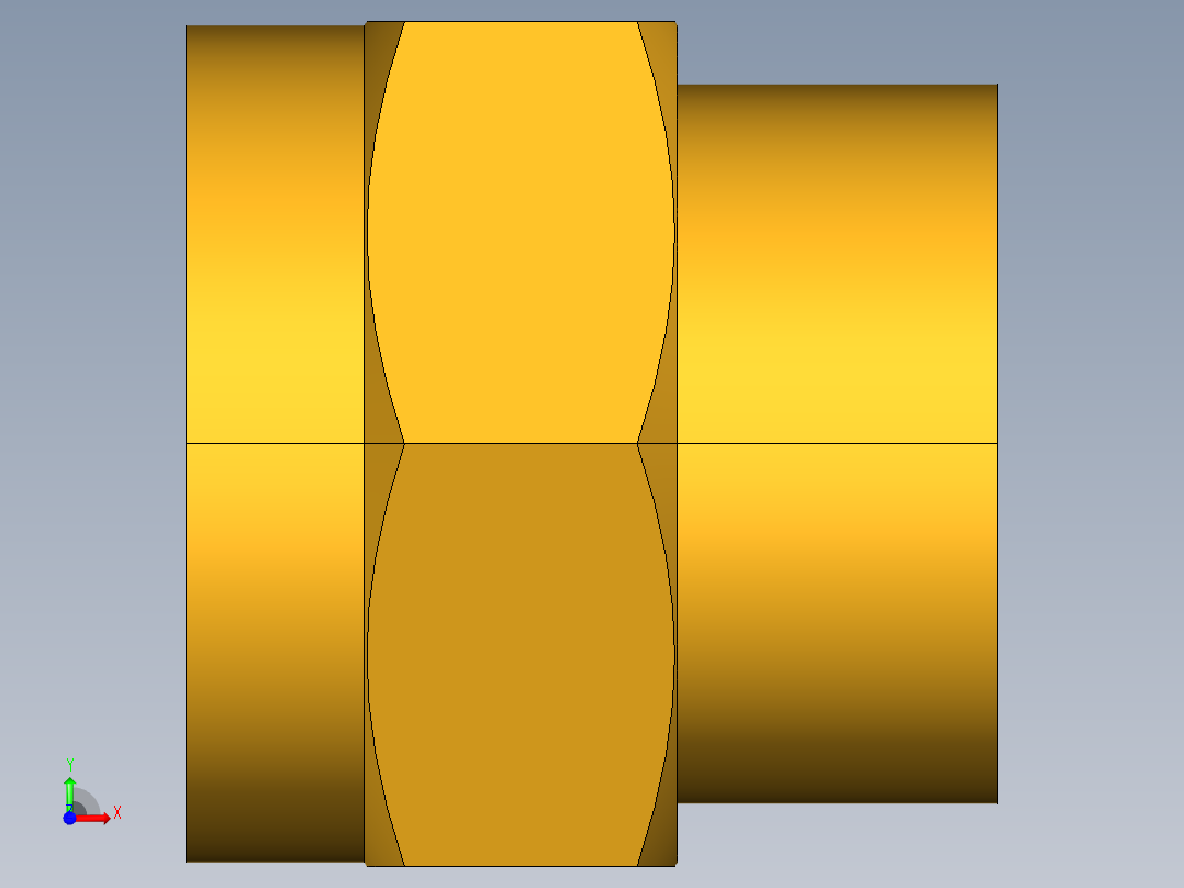 水管接头Female Hose to Female Pipe 98GH-12-8前视图